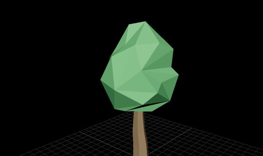 How To 3D Model Low Poly Tall Tree