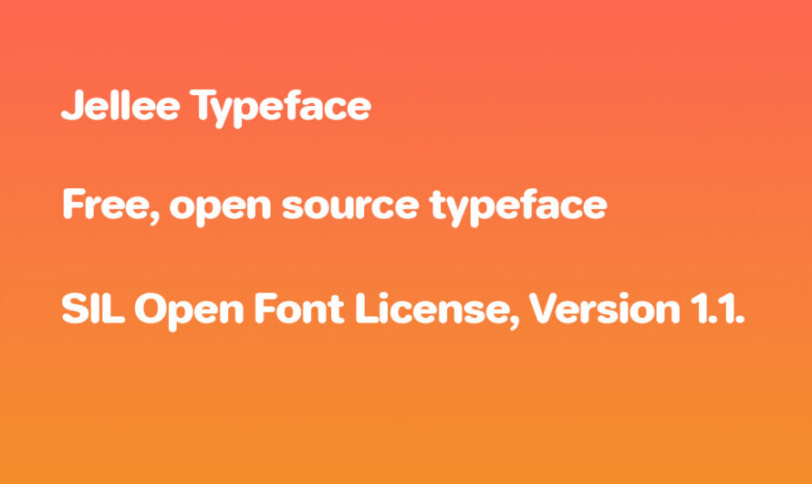 A free open source, rounded sans serif font, the Jellee typeface