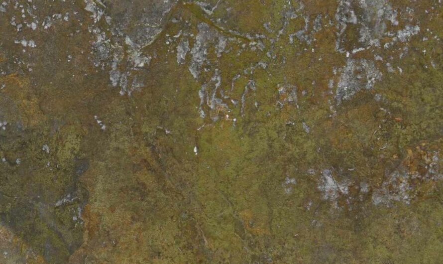 A free CC0 public domain free rock, cliff mountain, stone, brown, mossy, moss, rock photoshop texture, 3D model and blender texture