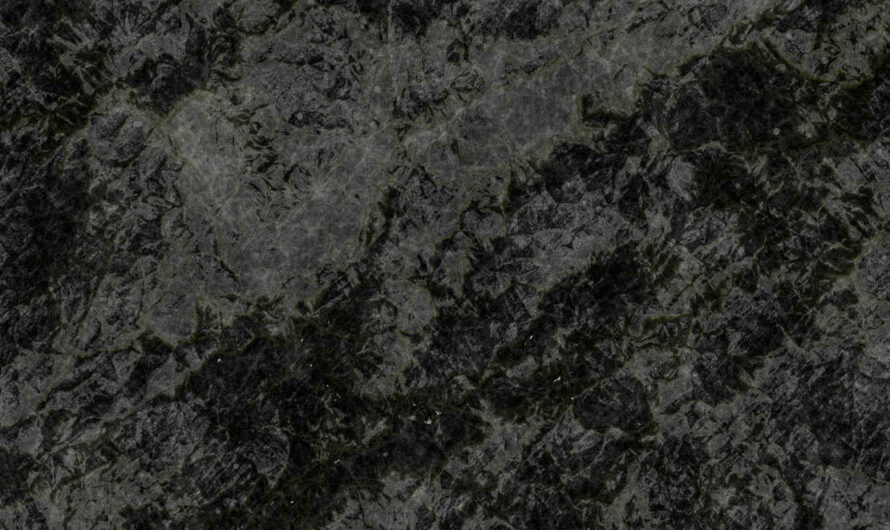 A Free CC0 public domain PBR material texture – dark grey and black cliff rock with moss, suitable for stone, cliffs, terrain, walls, roads and rocks for use with 3D models, photoshop and blender
