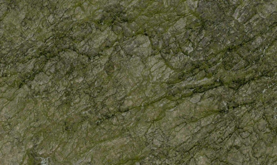 A free CC0 public domain PBR material texture – light brown cliff and rock, moss rock, rock, light brown stone for 3D model, photoshop and blender texture